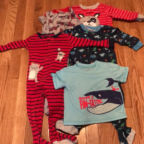 18 month footed sleepers